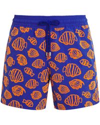 Vilebrequin - Fish Print Moorea Swim Shorts - Lyst