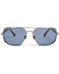 Matsuda - Side-Shield Aviator Sunglasses - Lyst