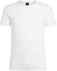 BOSS - Cotton-Blend T-Shirt - Lyst