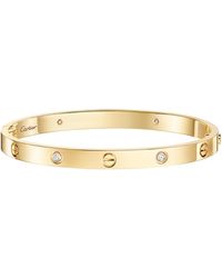 Cartier - Medium And Diamond Love Bracelet - Lyst