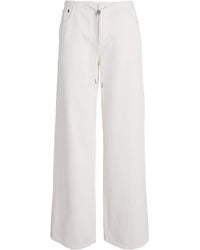 Still Here - Drawstring Sport Mid-Rise Wide-Leg Jeans - Lyst