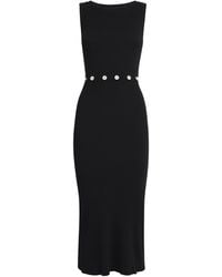 Claudie Pierlot - Button-Trim Midi Dress - Lyst