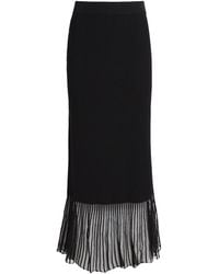 Claudie Pierlot - Rib-Knit Maxi Skirt - Lyst