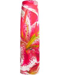 Tory Burch - Lily Print Strapless Maxi Dress - Lyst