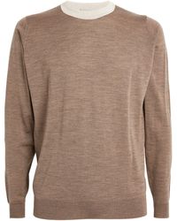 John Smedley - Merino Colour-blocked Sweater - Lyst