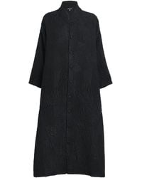 Eskandar - Silk-Wool-Blend Stand-Collar Coat - Lyst