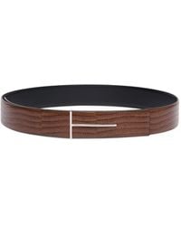 Tom Ford - Calfskin Scale-Effect T Belt - Lyst