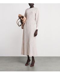 Kalita Brigitte Silk-habotai Maxi Dress in Blue | Lyst UK
