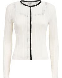 Maje - Pointelle-Knit Cardigan And Tank Top Set - Lyst