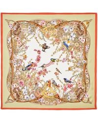 Aspinal of London - Silk Edwardian Garden Scarf - Lyst