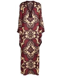 Johanna Ortiz - Silk One Palm Only Tunic Maxi Dress - Lyst