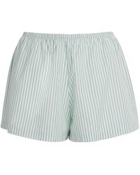 Leset - Cotton-Blend Stripe Yoshi Shorts - Lyst