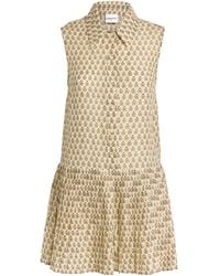 Claudie Pierlot - Ramie Floral Mini Shirt Dress - Lyst