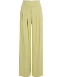 Veronica Beard - Linen-Blend Wide-Leg Trousers - Lyst
