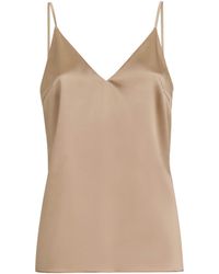 Brunello Cucinelli - Stretch-Silk Tank Top - Lyst