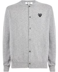 COMME DES GARÇONS PLAY - Wool Heart Cardigan - Lyst