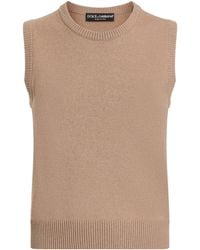 Dolce & Gabbana - Cashmere Sweater Vest - Lyst