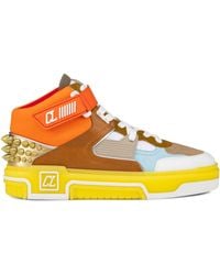 Christian Louboutin - Astroloubi Leather Mid-top Trainers - Lyst