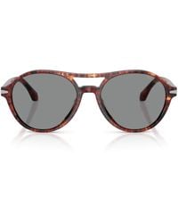 Giorgio Armani - Tortoiseshell Round Sunglasses - Lyst