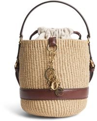 Chloé - Raffia Charms Bucket Bag - Lyst