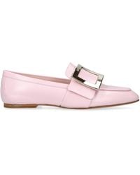 Roger Vivier - Leather Buckle-detail Loafers - Lyst