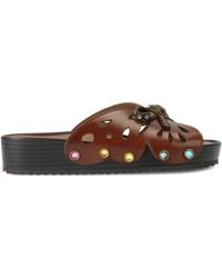 Kurt Geiger - Leather Boho Butterfly Sandals - Lyst
