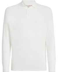 Brunello Cucinelli - Cotton Ribbed Polo Sweater - Lyst