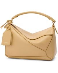 Loewe - Small Leather Featherlight Puzzle Top-Handle Bag - Lyst