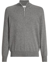 Brunello Cucinelli - Cashmere Quarter-Zip Sweater - Lyst