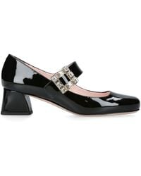 Roger Vivier - Patent Leather Tres Viv Mary Janes 45 - Lyst