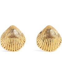 RIXO London - Plated Meyra Shell Earrings - Lyst