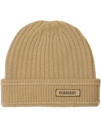 Burberry - Wool Logo Beanie - Lyst