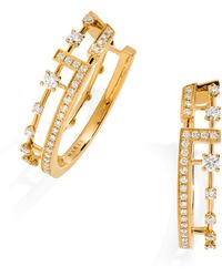 Marli New York - And Diamond Avenues Hoop Earrings - Lyst