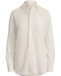Ralph Lauren - Silk Embellished Adrien Shirt - Lyst