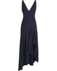 Stella McCartney - Georgette Ruffled Asymmetric Gown - Lyst