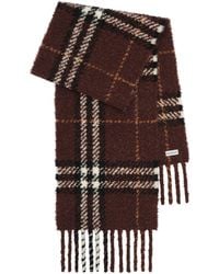 Burberry - Alpaca Wool-Blend Bouclé Check Scarf - Lyst