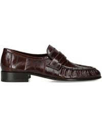The Row - Soft Eel Loafers - Lyst