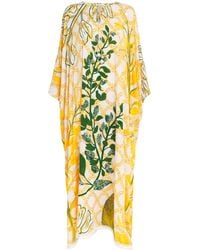 VERANDAH - Embellished Floral Kaftan Maxi Dress - Lyst