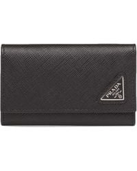 Prada - Saffiano Leather Key Case - Lyst