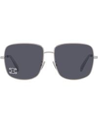 Celine - Rhinestone Triomphe Sunglasses - Lyst