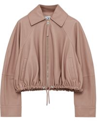 Loewe - Balloon Leather Jacket - Lyst