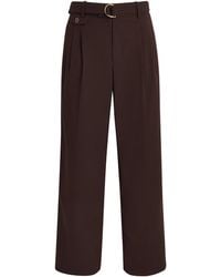 Drole de Monsieur - Belted Wide-Leg Trousers - Lyst