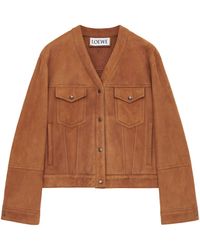 Loewe - Lambskin Shearling-Lined Jacket - Lyst
