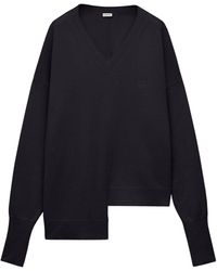Loewe - Cashmere Anagram Asymmetric Sweater - Lyst