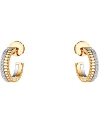 Boucheron - Mixed And Diamond Quatre Hoop Earrings - Lyst