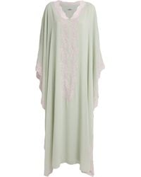 Bocan - Silk Chiffon Amara Kaftan Maxi Dress - Lyst