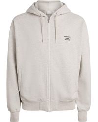 Drole de Monsieur - Cotton Slogan Zip-Up Hoodie - Lyst
