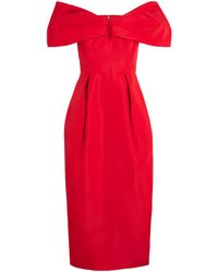 Carolina Herrera - Off-Shoulder Column Dress - Lyst