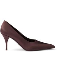 Prada - Satin Pumps 85 - Lyst