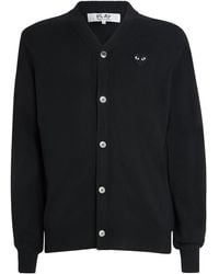 COMME DES GARÇONS PLAY - Wool Heart Cardigan - Lyst
